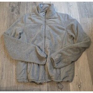 Aeropostale Fleece Jacket Gray Full Zip‎ Soft Lightweight Layering Small